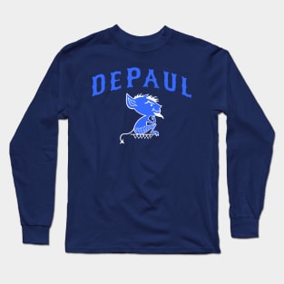 Retro DePaul Mascot Design Vintage Long Sleeve T-Shirt